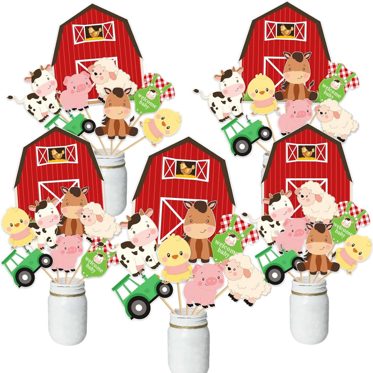 Centerpiece Stick - Farm Animal Baby Shower Centerpiece Sticks