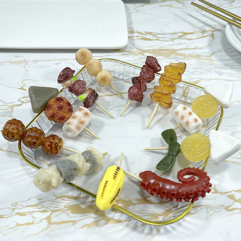 Centerpiece Stick - New simulation food keychain pvc food