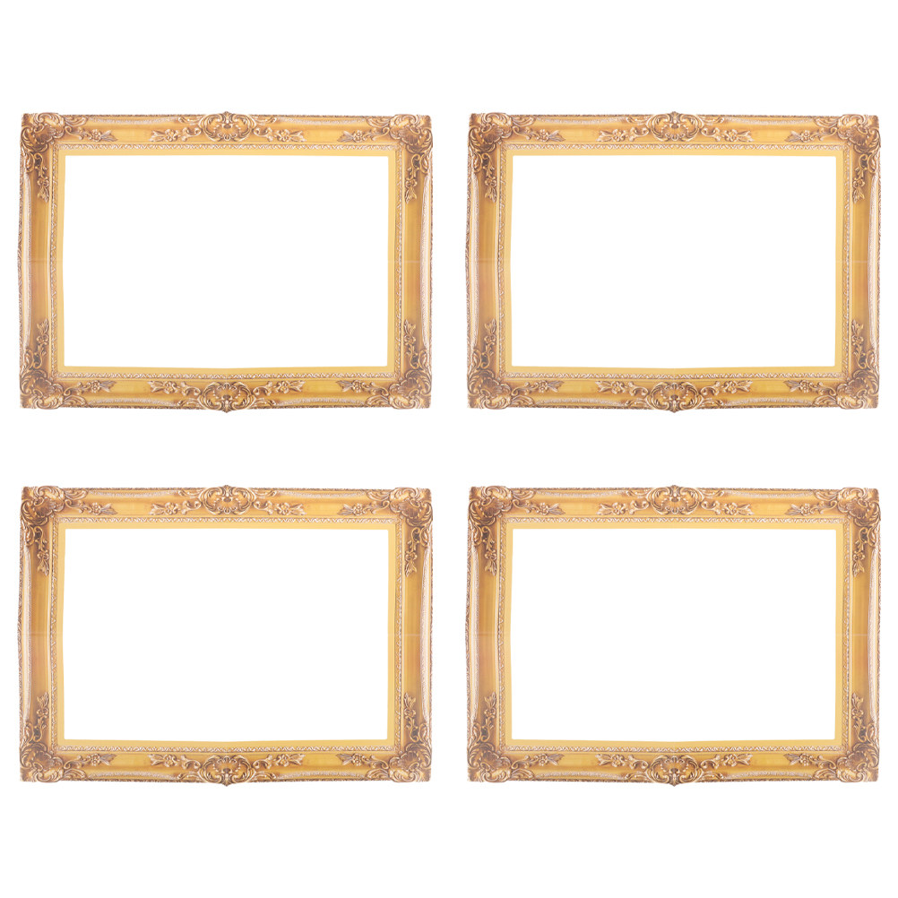 Photo Booth Frame - 4Pcs Wedding Photobooth Props Handheld Paper
