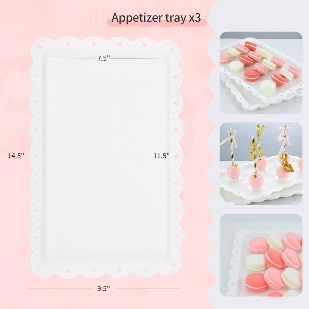 5 Piece Cake Stand Set with 2  - огляд і ціна Cupcake Stand Tier
