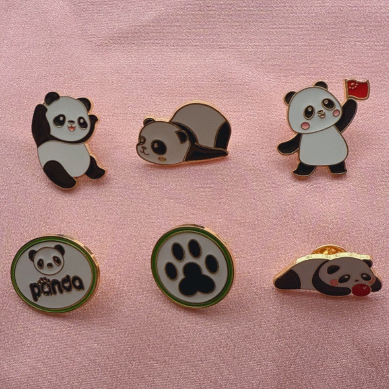 6pcs Cartoon China Panda Badge - огляд і ціна Supply Event