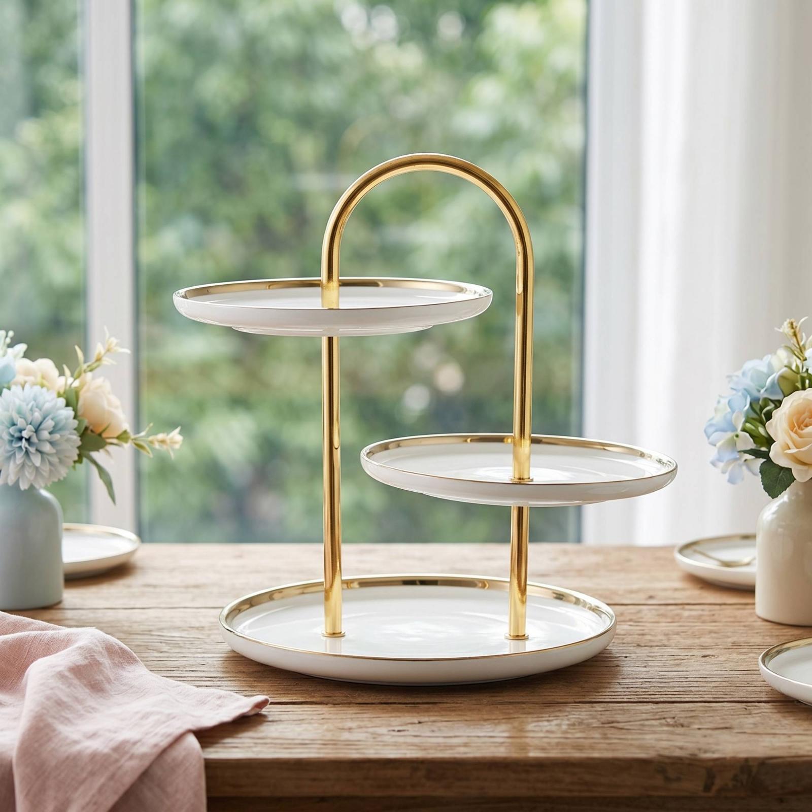 Tier Stand with Handle Ceramic - огляд і ціна Cupcake Stand Tier