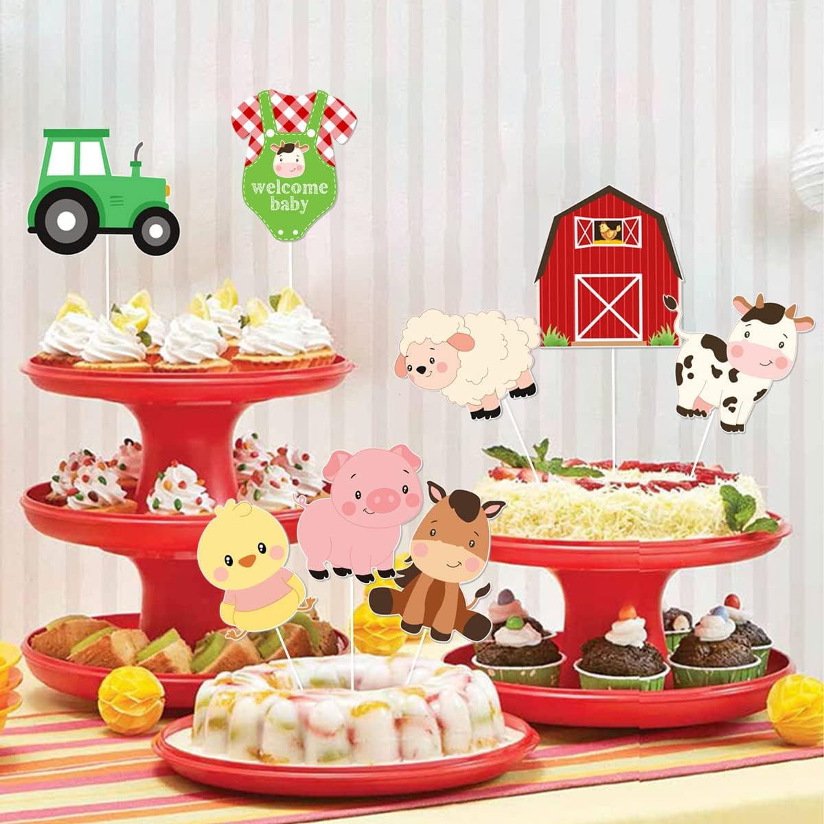Farm Animal Baby Shower Center - огляд і ціна Centerpiece Stick