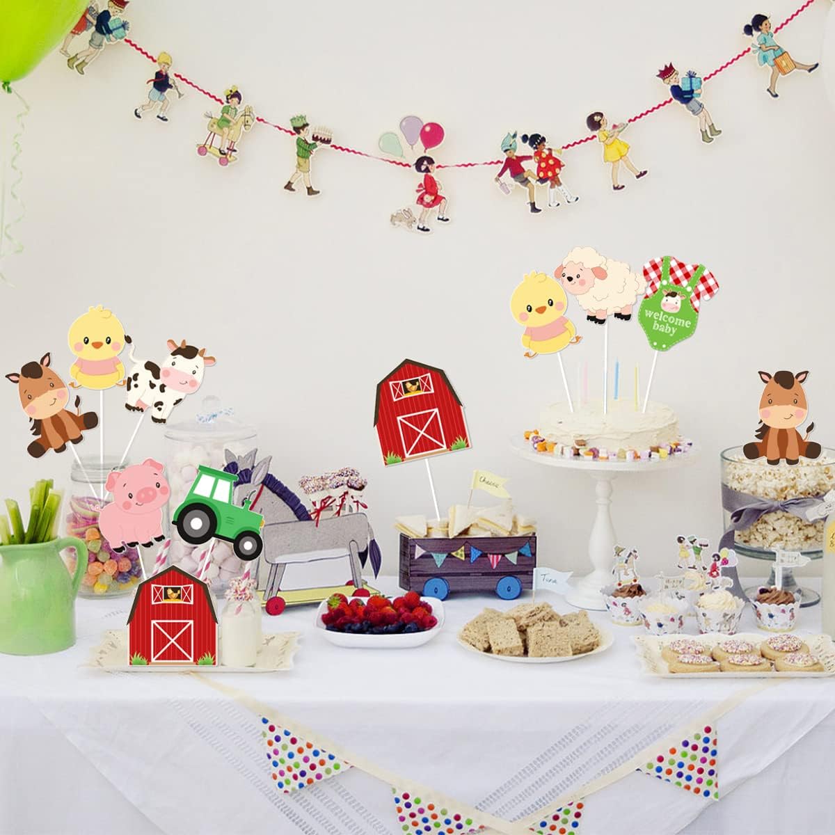 Farm Animal Baby Shower Center - огляд і ціна Centerpiece Stick