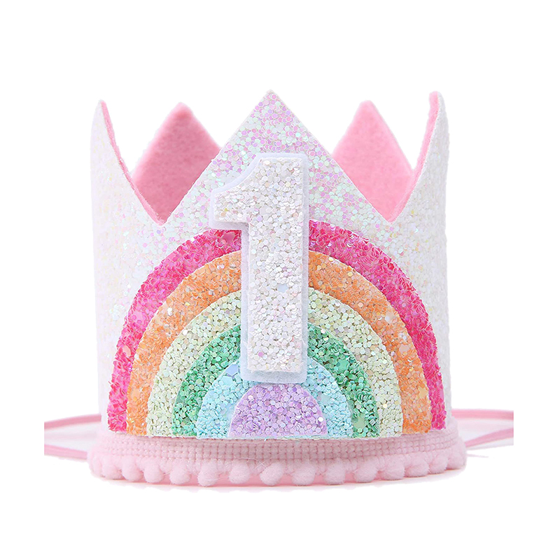 Felt Rainbow Theme Birthday Pa - огляд і ціна Party Hat Cone