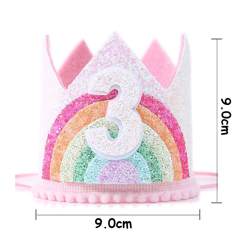 Felt Rainbow Theme Birthday Pa - огляд і ціна Party Hat Cone
