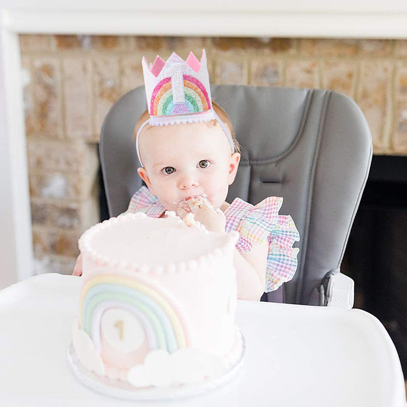 Felt Rainbow Theme Birthday Pa - огляд і ціна Party Hat Cone