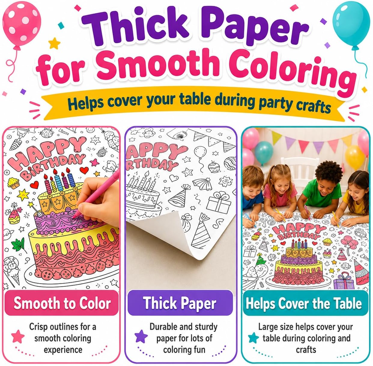 Kids Giant Coloring Poster DIY - огляд і ціна Table Cloth Disposable