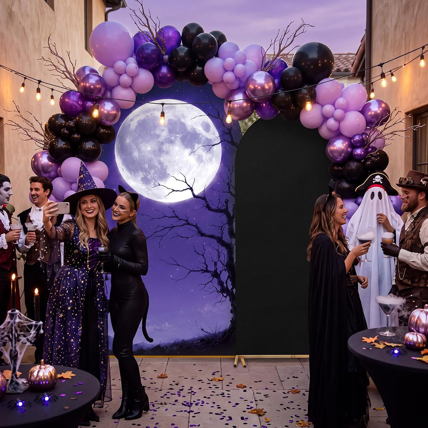 Custom 2-sided Halloween Holid - огляд і ціна Dessert Table Backdrop