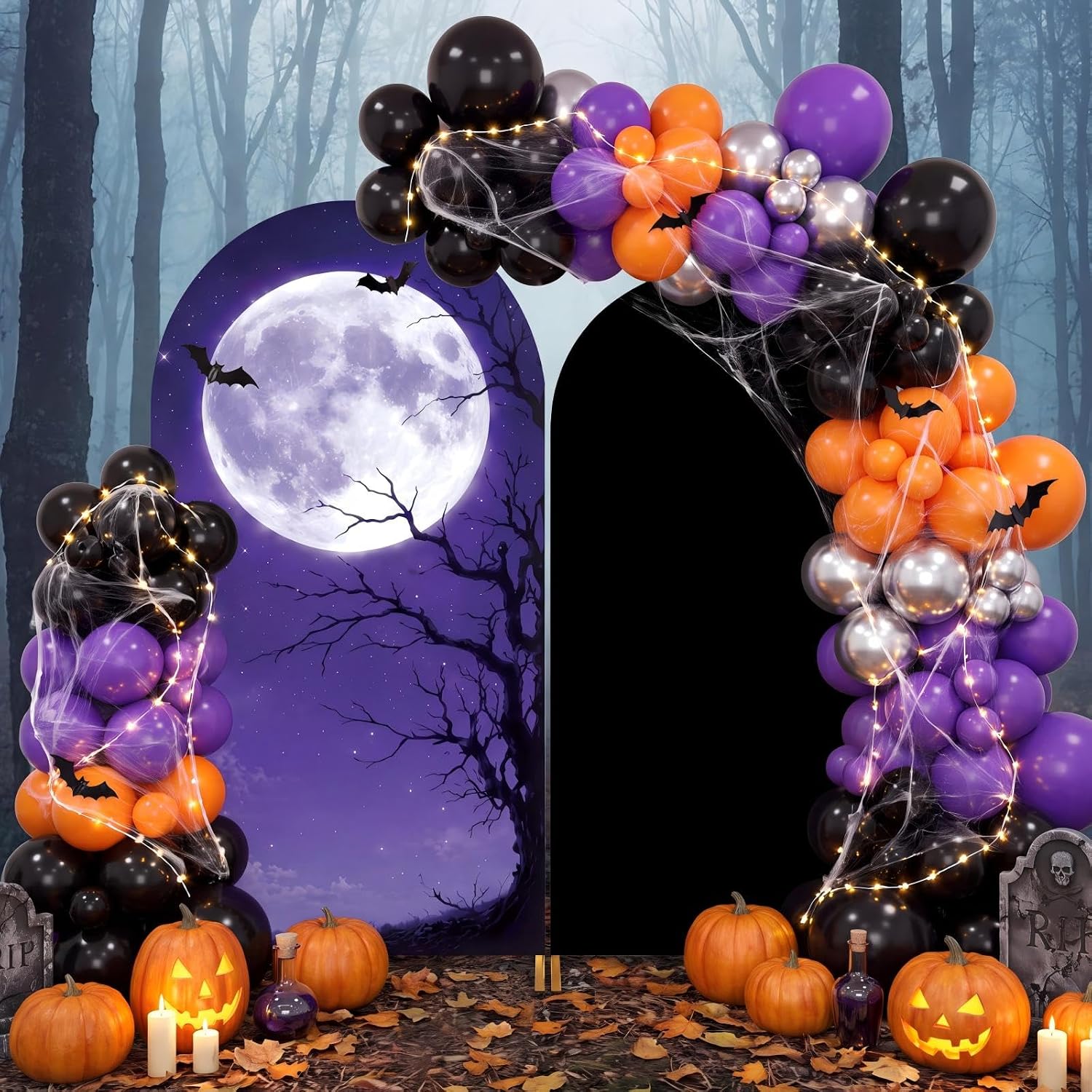 Custom 2-sided Halloween Holid - огляд і ціна Dessert Table Backdrop