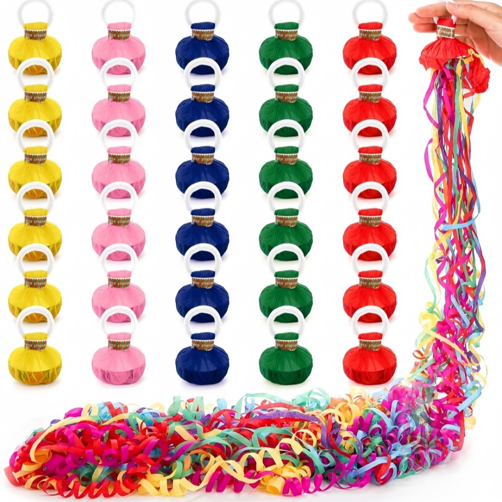 10pcs Hand Throwing Ribbon Pul - огляд і ціна Confetti Cannon Tube