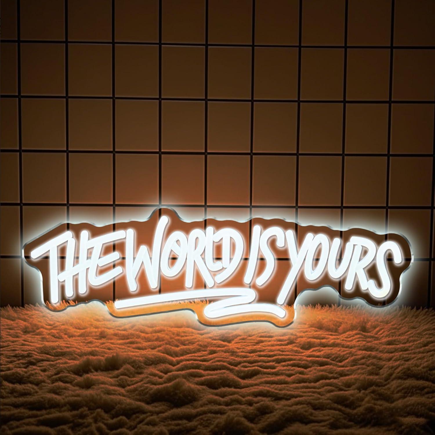 The World is Yours Neon Sign U - огляд і ціна Neon Sign Party