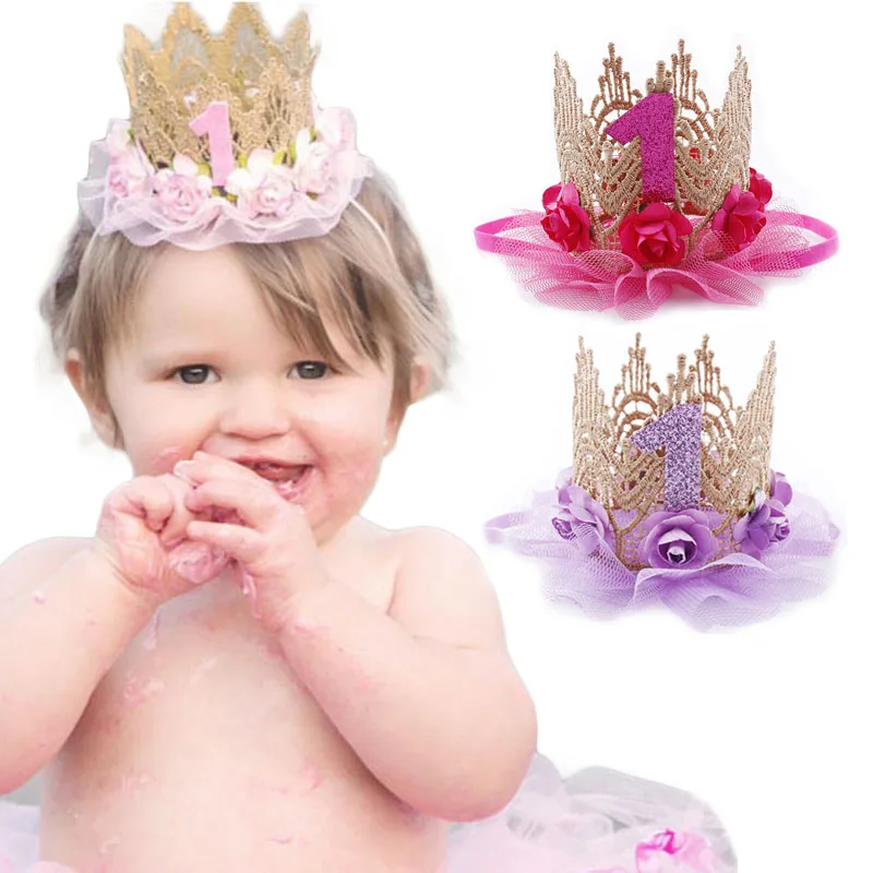 1st Birthday Crown Hat Flower  - огляд і ціна Party Hat Cone